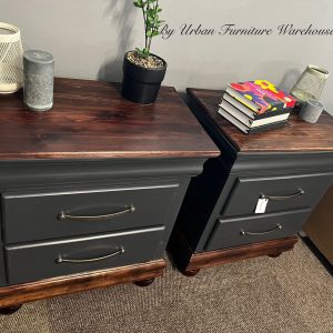 Upcycled Beside Pedestals PAIR